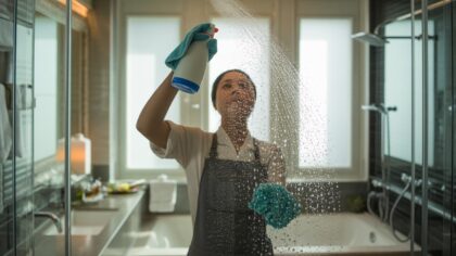 De goed bewaarde methode van hoteliers om kalkaanslag van douchewanden te verwijderen in 45 seconden precies