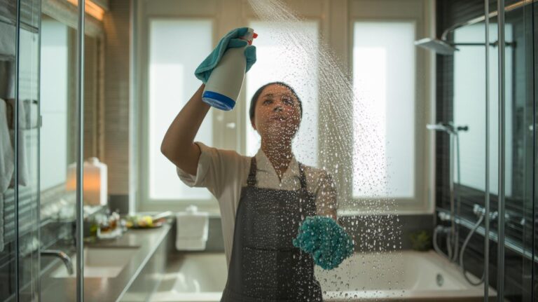 De goed bewaarde methode van hoteliers om kalkaanslag van douchewanden te verwijderen in 45 seconden precies