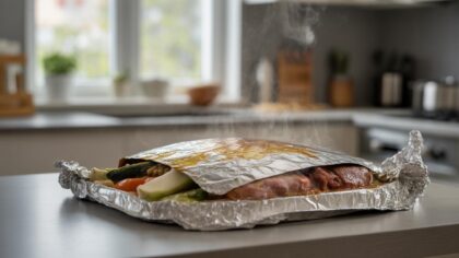 Dit type aluminiumfolie geeft 6 keer meer giftige deeltjes af in warm eten blijkt nu