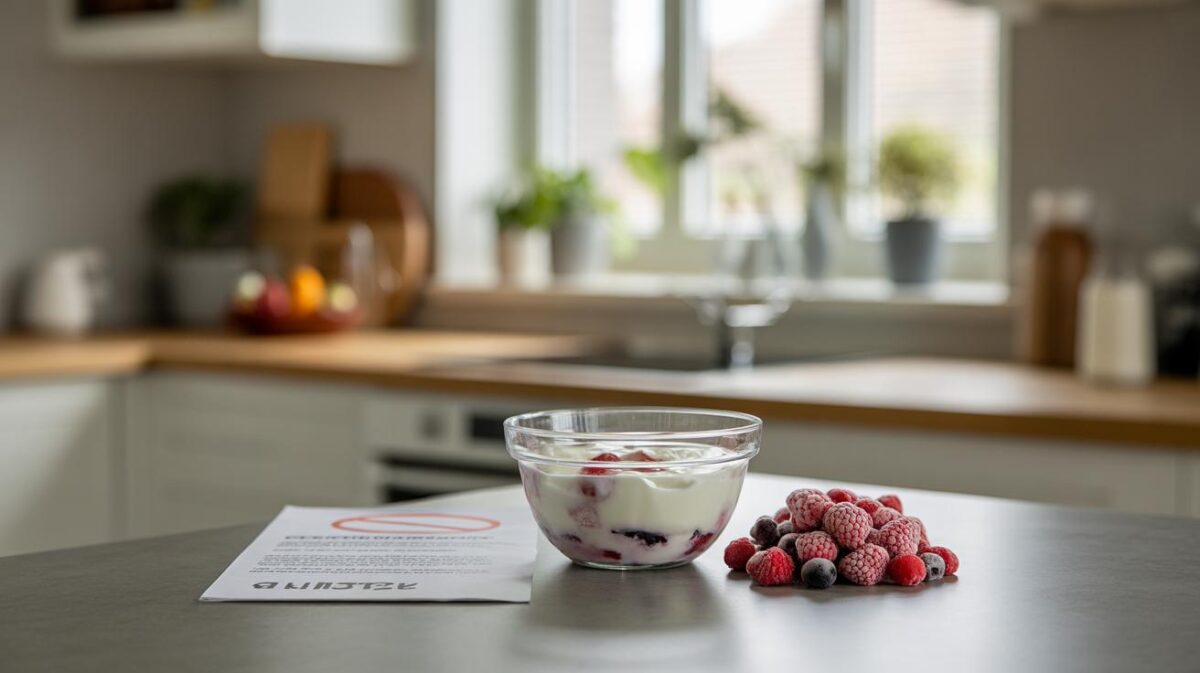 Nederlandse diëtisten verbieden nu de combinatie yoghurt en bevroren rode vruchten sinds februari definitief voorgoed